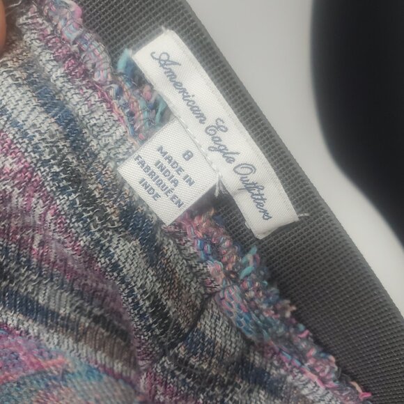 American Eagle Outfitters Southwest Aztec Pastel Print Mini Skirt Size 8 - Picture 8 of 8